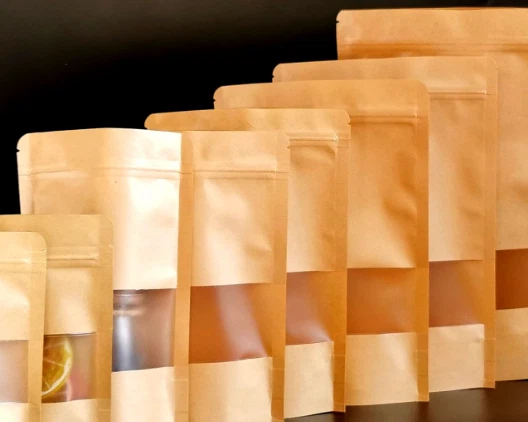 Laminatsiyalangan kraft qog'oz paketlari chegirmali narx