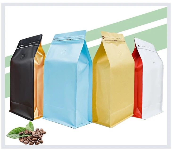 Fermuarli laminatlangan kraft qog'oz sumkalar