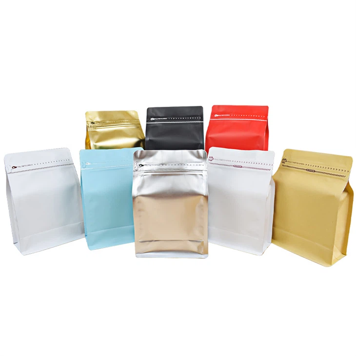 Gazsizlantirish klapanli tik turgan sumkalar